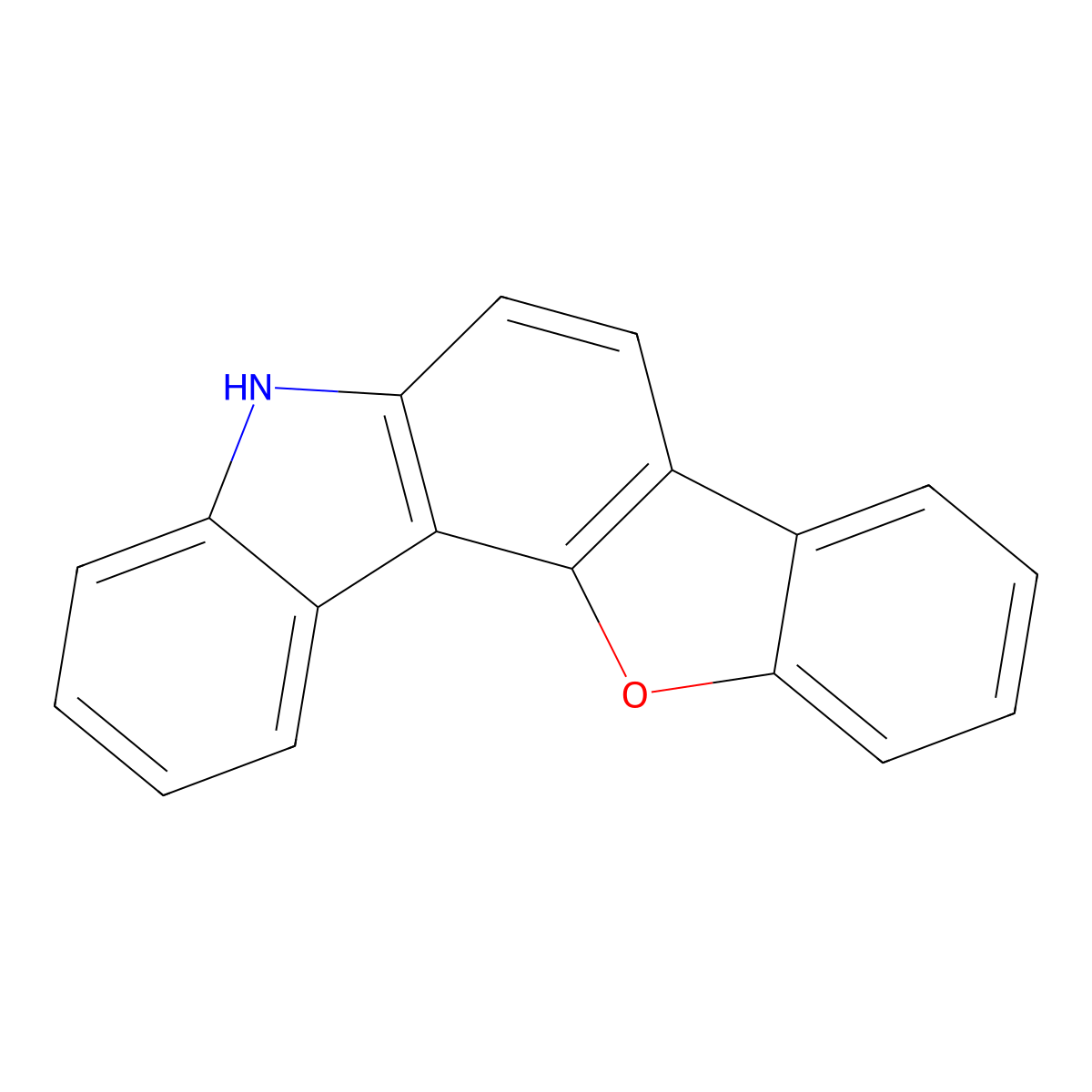 5H-benzofuro[3,2-c]carbazole molecular structure, CAS 1199616-66-4