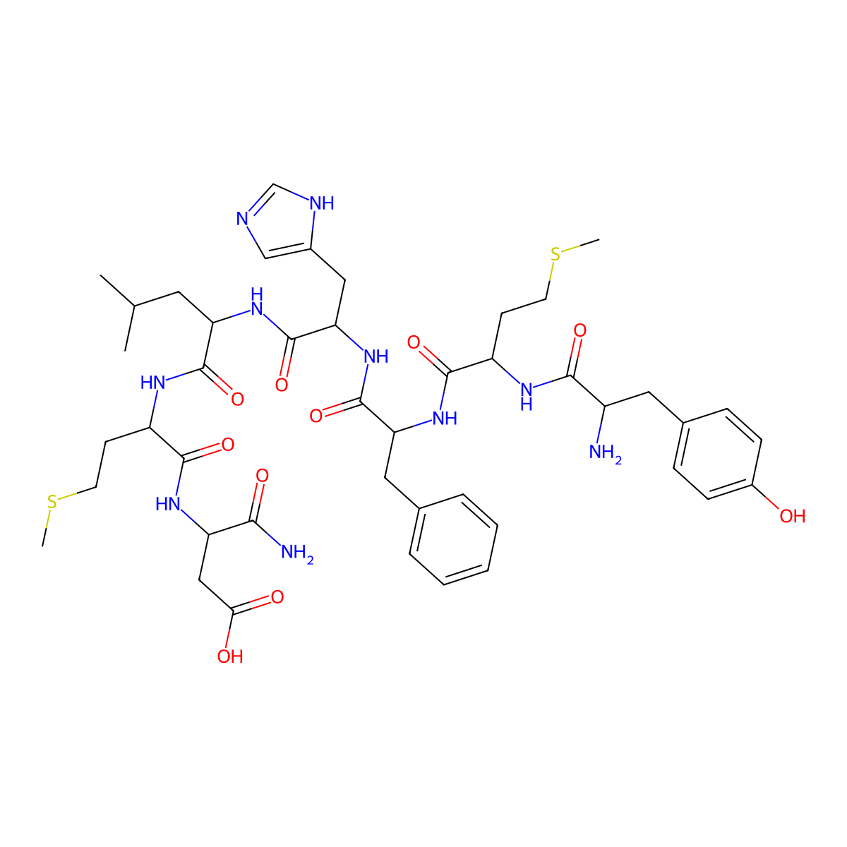 Deltorphin molecular structure, CAS 119975-64-3