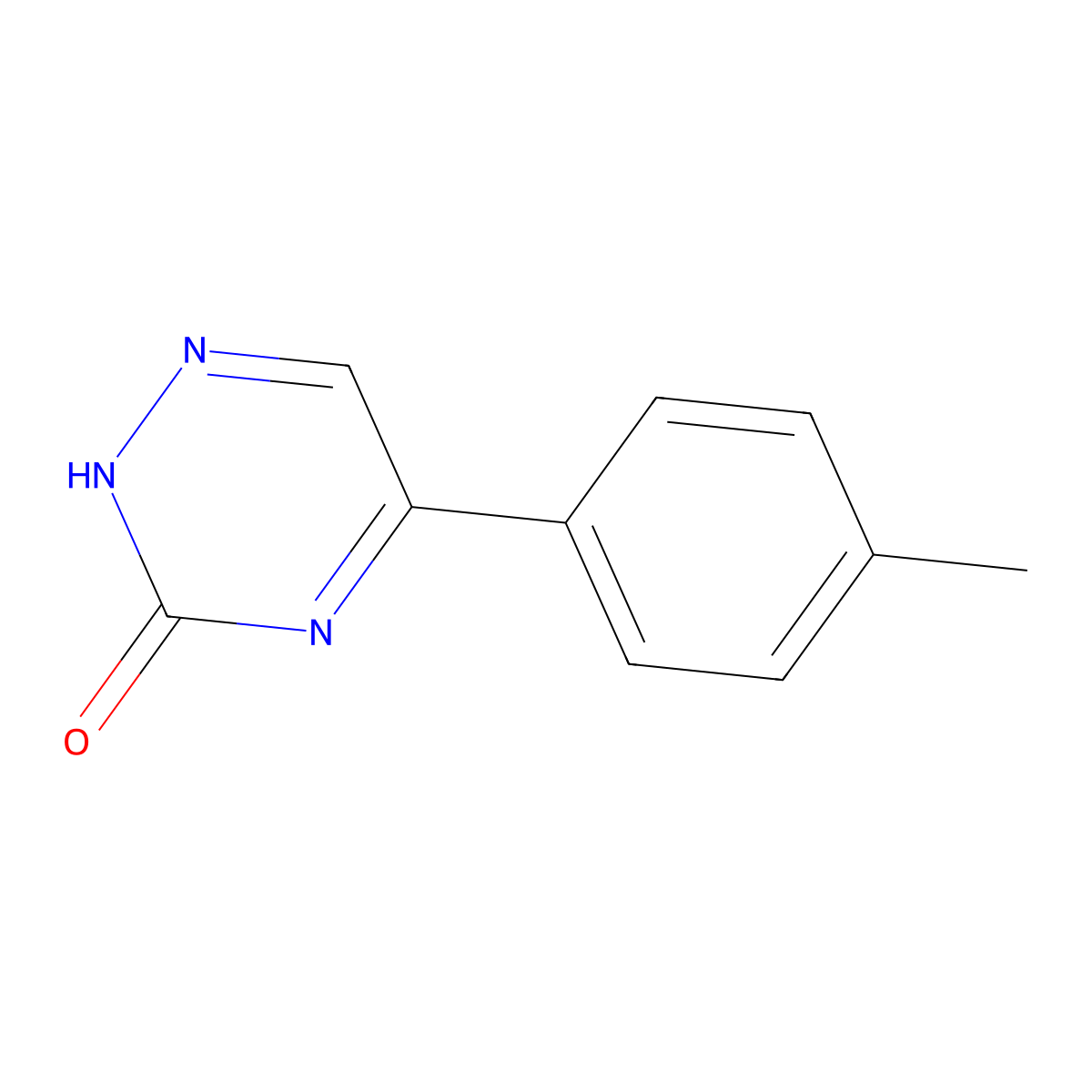 5-(p-Tolyl)-1,2,4-triazin-3(2H)-one molecular structure, CAS 1199767-11-7