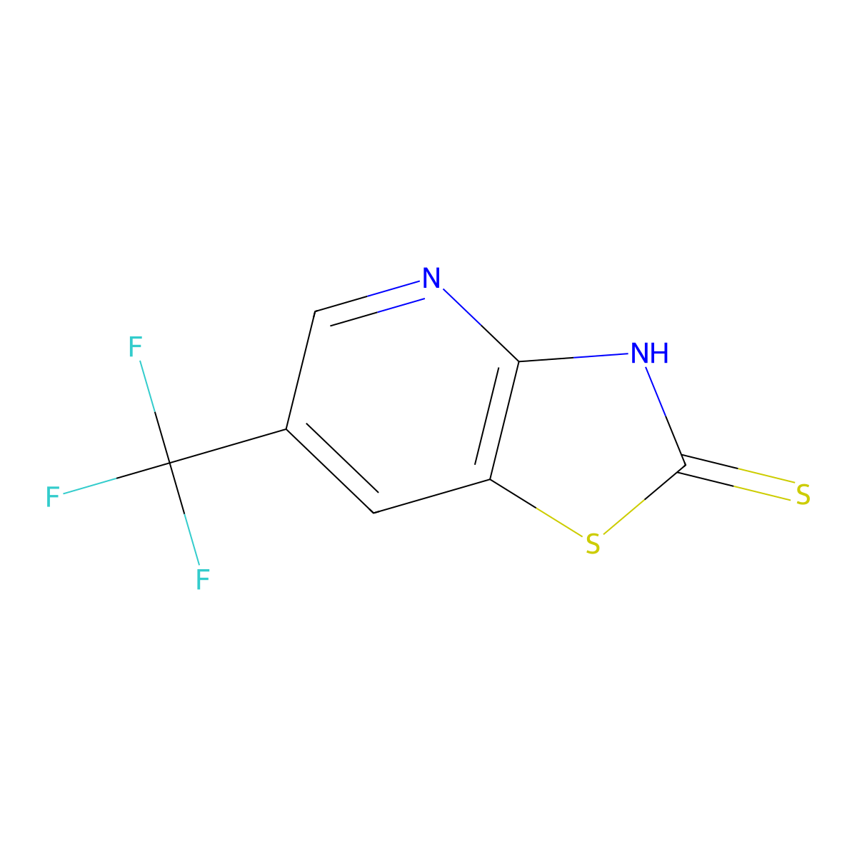6-(Trifluoromethyl)thiazolo[4,5-b]pyridine-2-thiol molecular structure, CAS 1199773-39-1