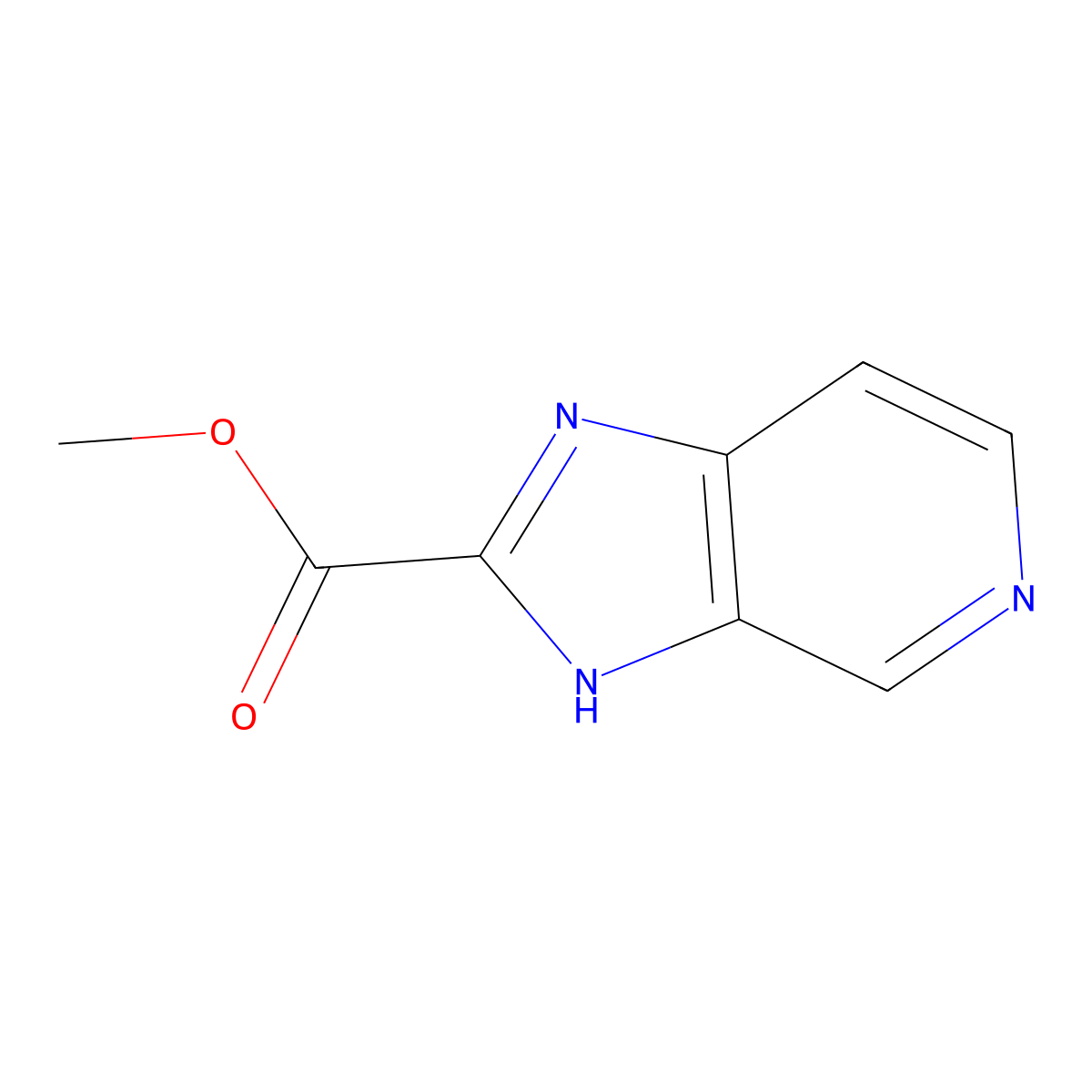 Methyl 1H-imidazo[4,5-C]pyridine-2-carboxylate molecular structure, CAS 1199773-69-7
