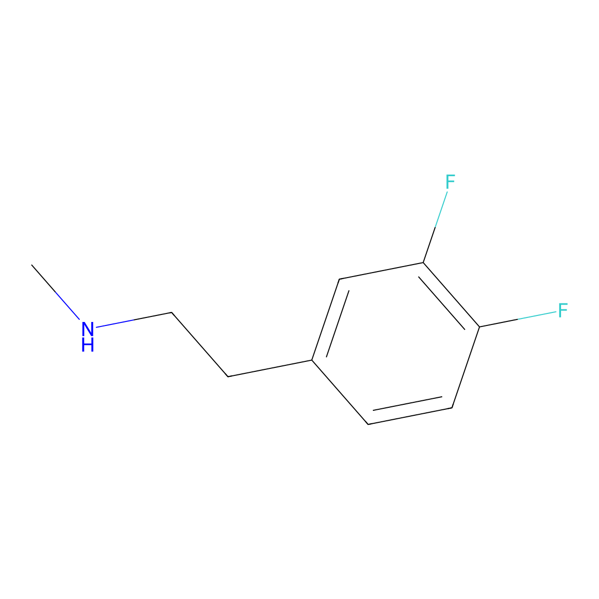 [2-(3,4-Difluorophenyl)ethyl](methyl)amine molecular structure, CAS 1199774-83-8