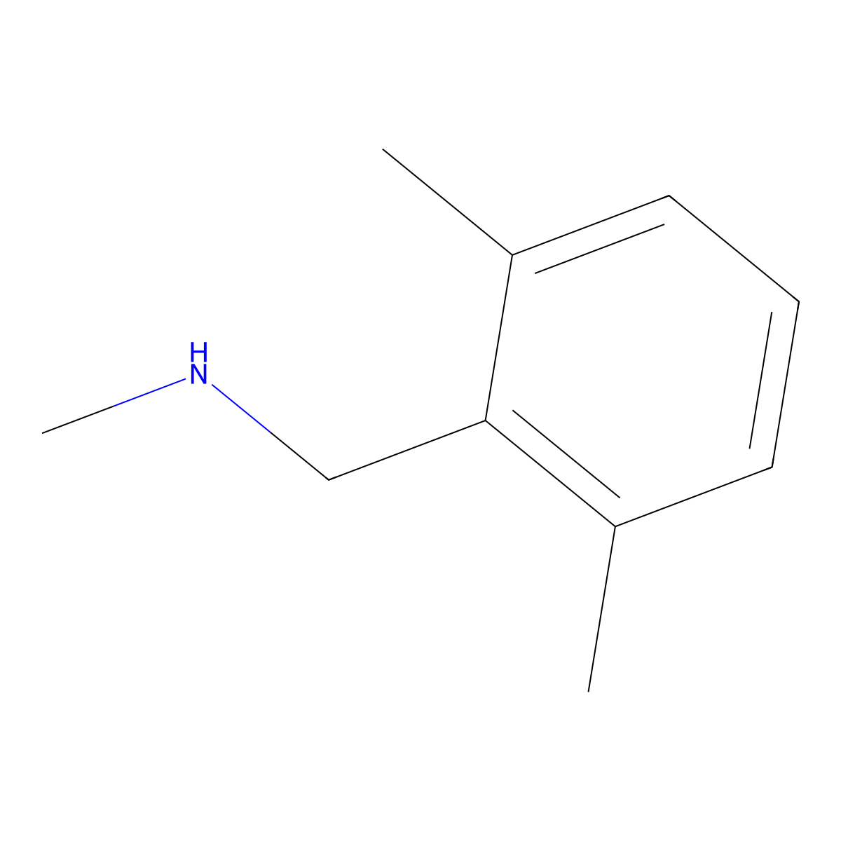 [(2,6-Dimethylphenyl)methyl](methyl)amine molecular structure, CAS 1199774-99-6