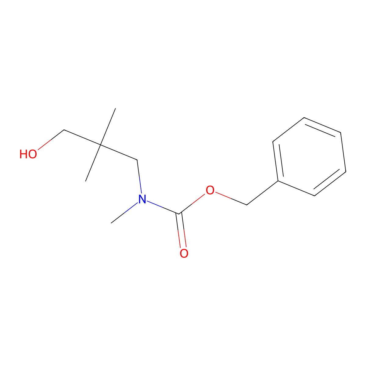 benzyl N-(3-hydroxy-2,2-dimethylpropyl)-N-methylcarbamate molecular structure, CAS 1199777-20-2