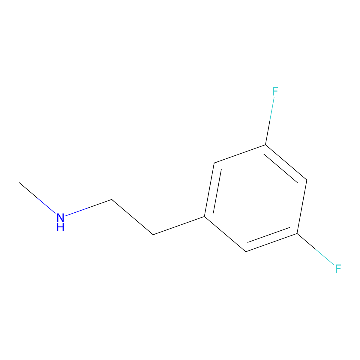 [2-(3,5-Difluorophenyl)ethyl](methyl)amine molecular structure, CAS 1199777-90-6