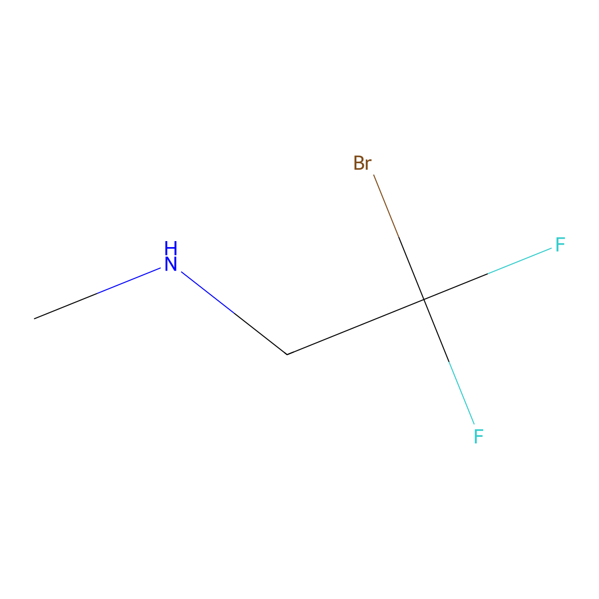 (2-Bromo-2,2-difluoroethyl)(methyl)amine molecular structure, CAS 1199779-47-9