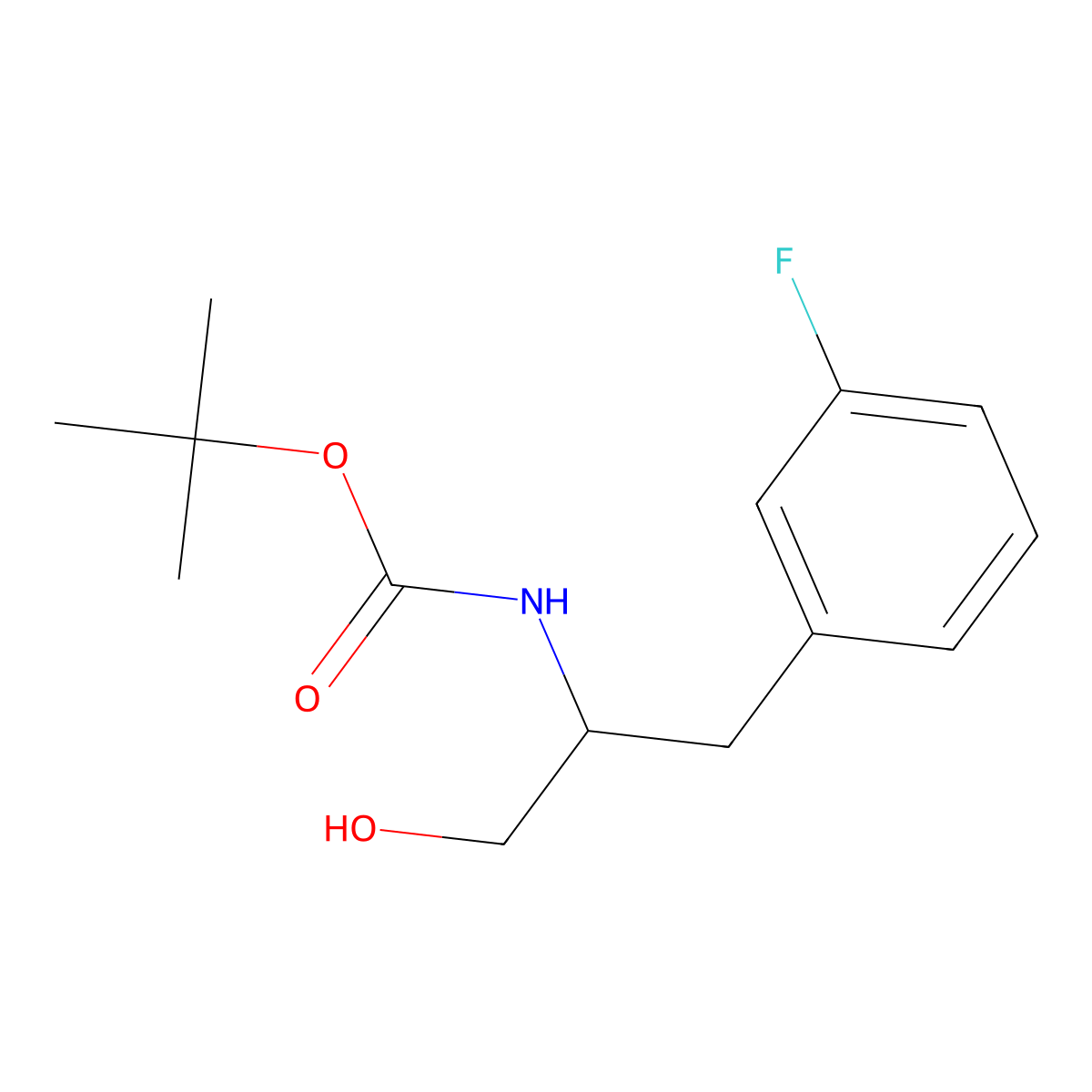 Tert-butyl N-[1-(3-fluorophenyl)-3-hydroxypropan-2-YL]carbamate molecular structure, CAS 1199781-37-7