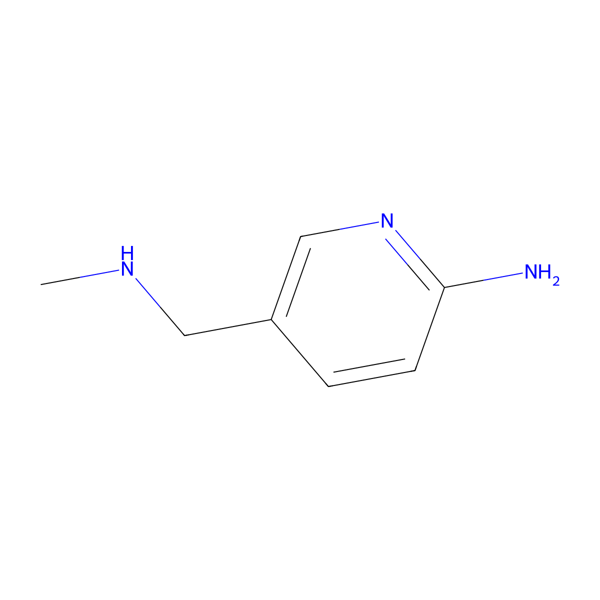 5-[(Methylamino)methyl]pyridin-2-amine molecular structure, CAS 1199781-42-4