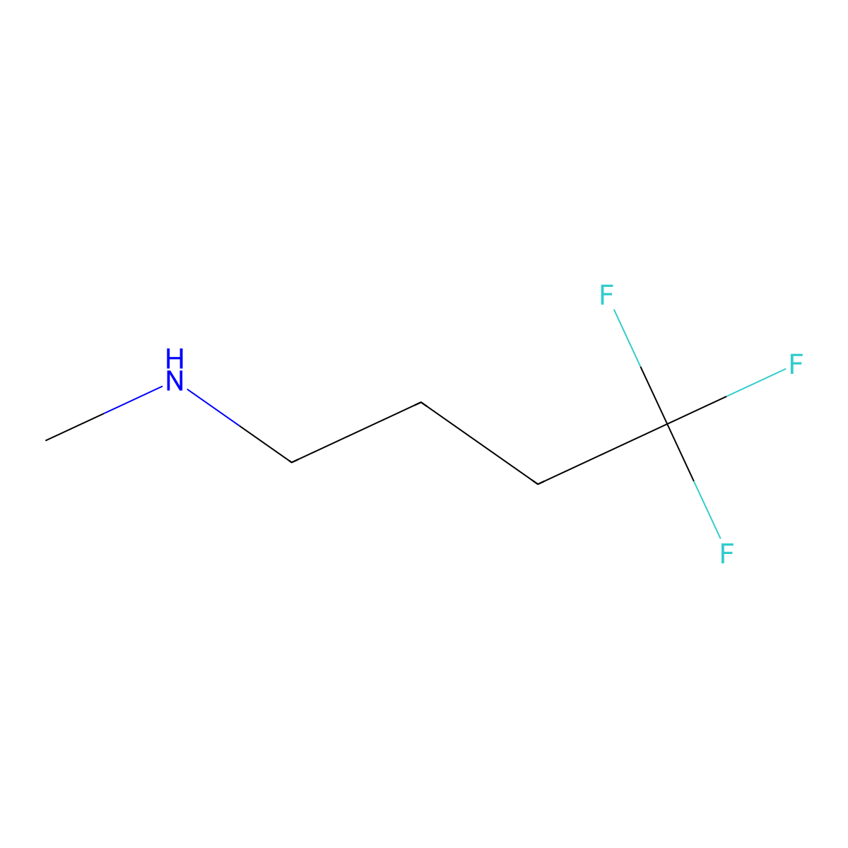 4,4,4-Trifluoro-N-methyl-1-butanamine molecular structure, CAS 1199782-26-7
