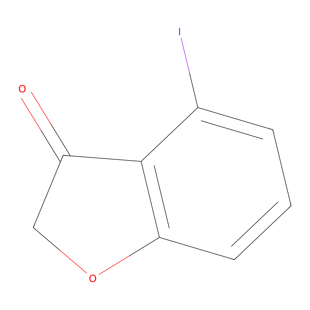 4-Iodobenzofuran-3(2H)-one molecular structure, CAS 1199783-16-8