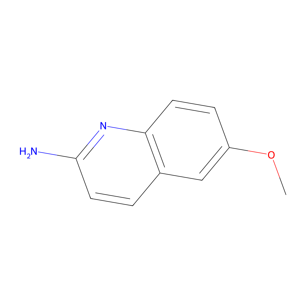 6-Methoxyquinolin-2-amine molecular structure, CAS 119990-33-9