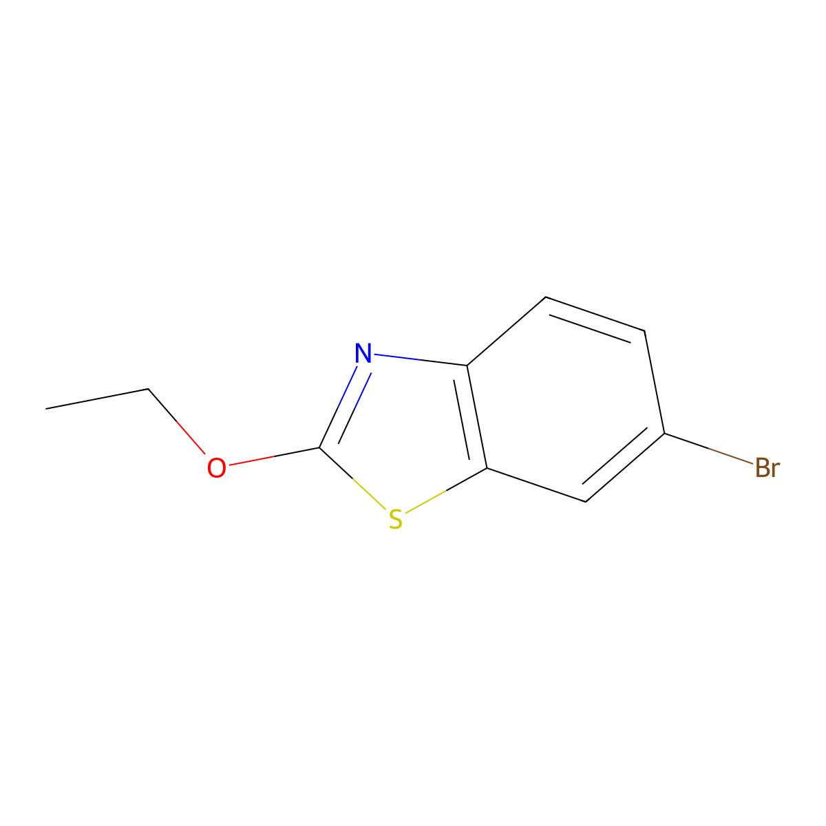 6-Bromo-2-ethoxybenzo[d]thiazole molecular structure, CAS 1199943-85-5