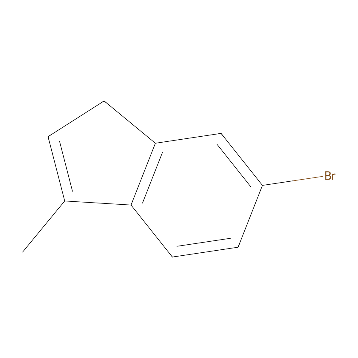 5-Bromo-1-methyl-3H-indene molecular structure, CAS 119999-25-6