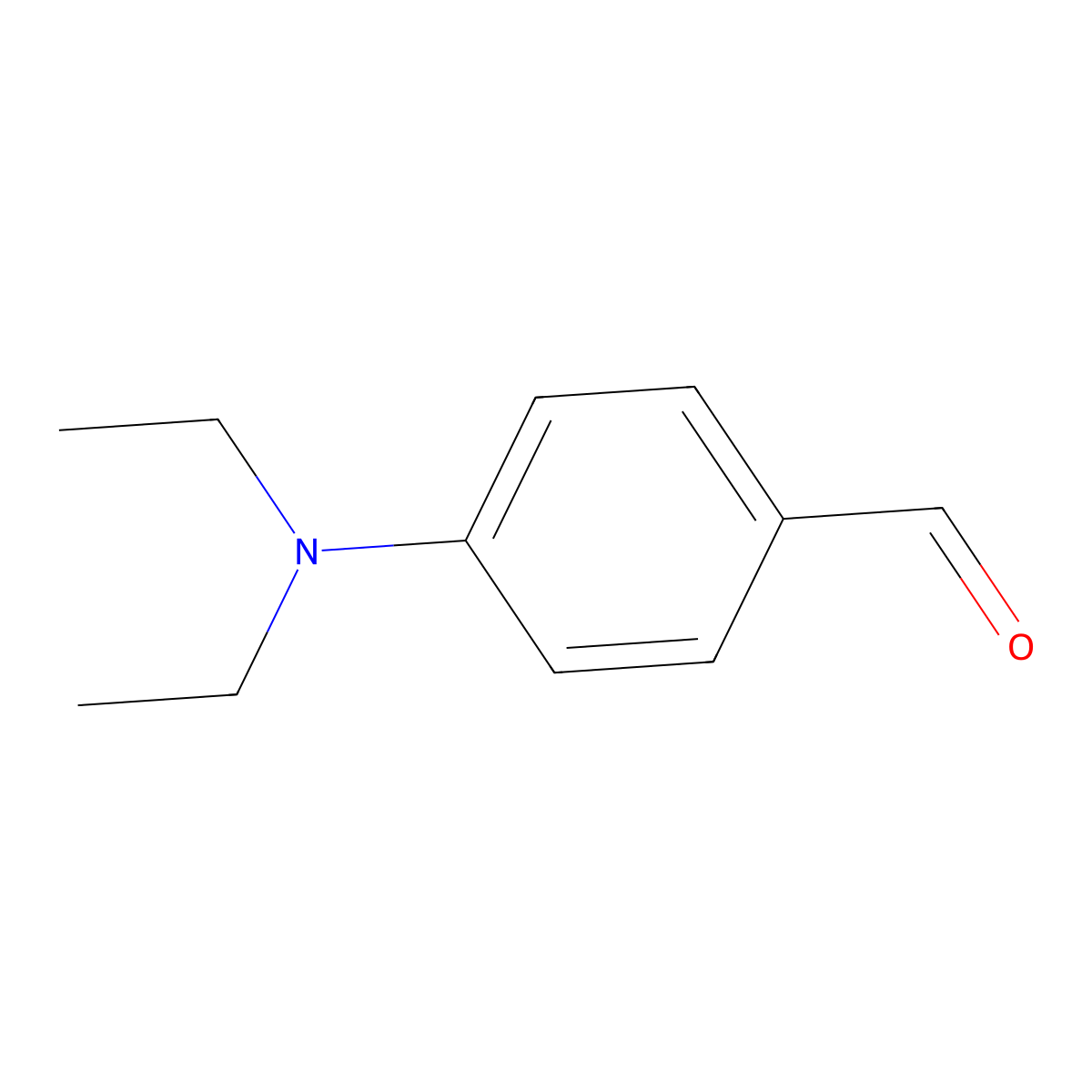 4-(Diethylamino)benzaldehyde molecular structure, CAS 120-21-8