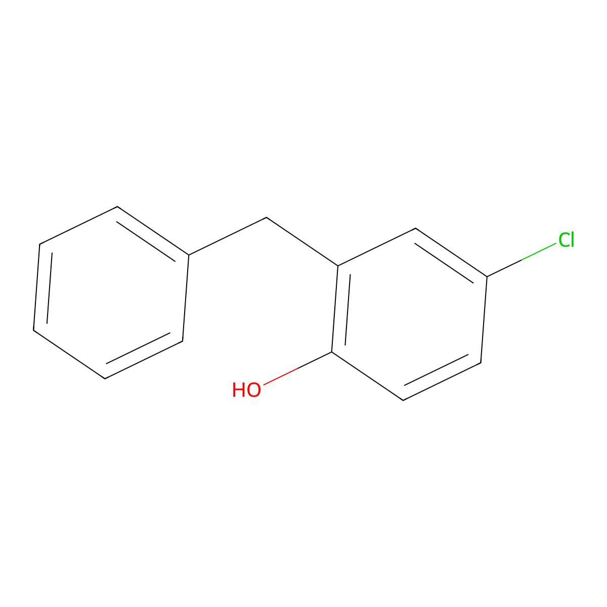 Chlorophene molecular structure, CAS 120-32-1