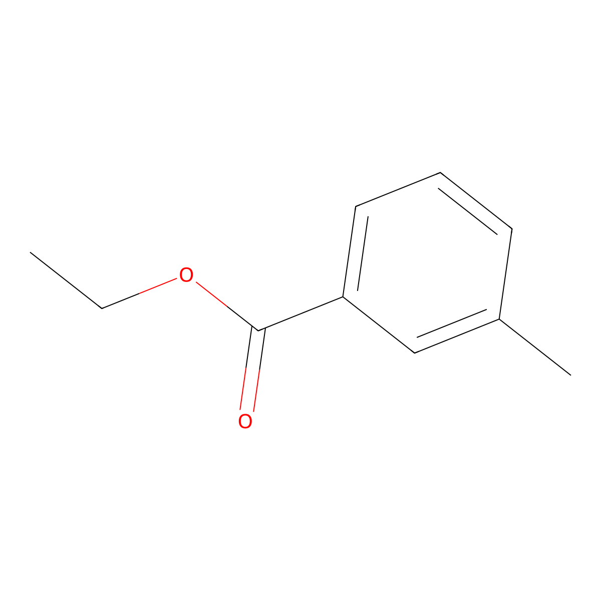 Ethyl m-toluate molecular structure, CAS 120-33-2