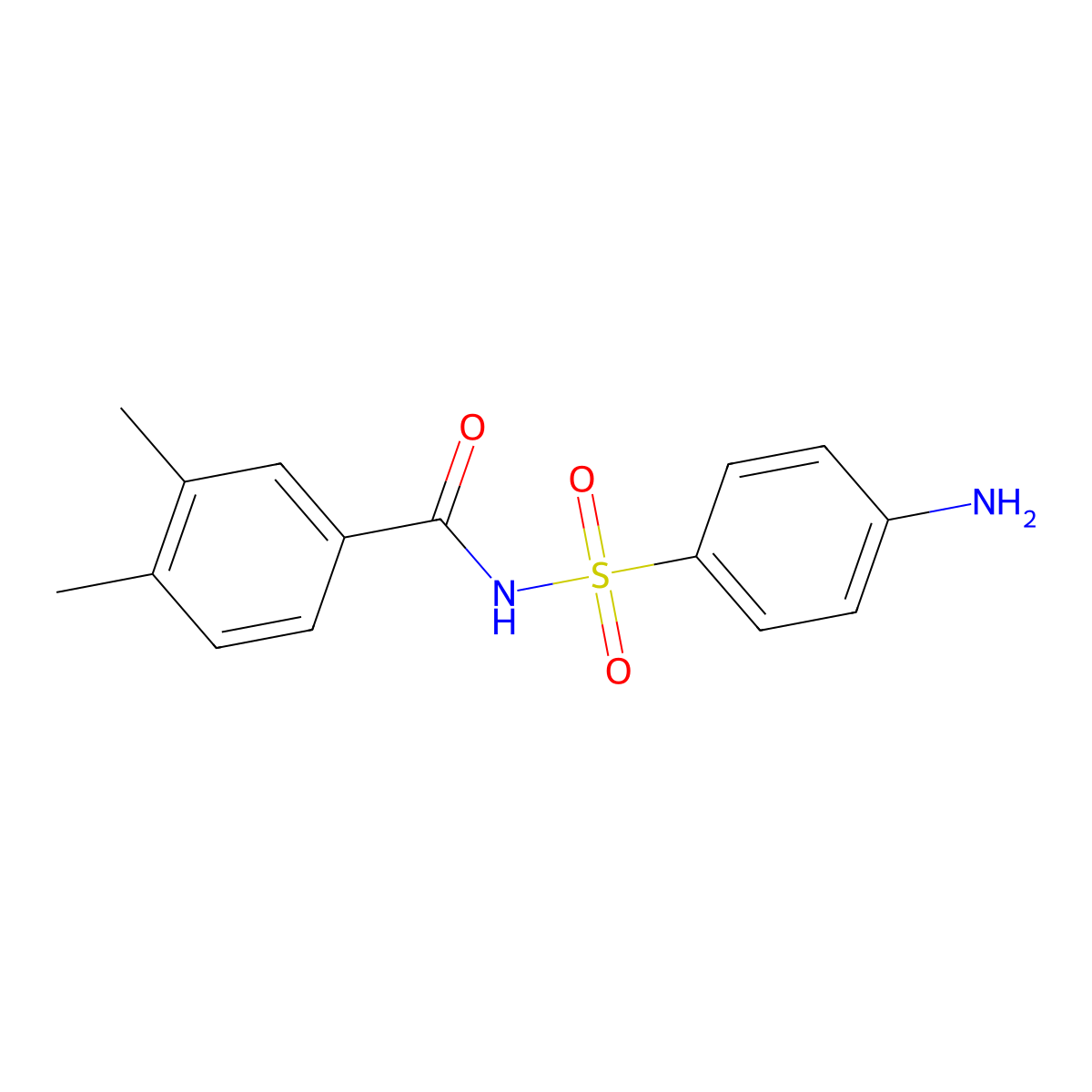 N-Sulfanilyl-3,4-xylamide molecular structure, CAS 120-34-3