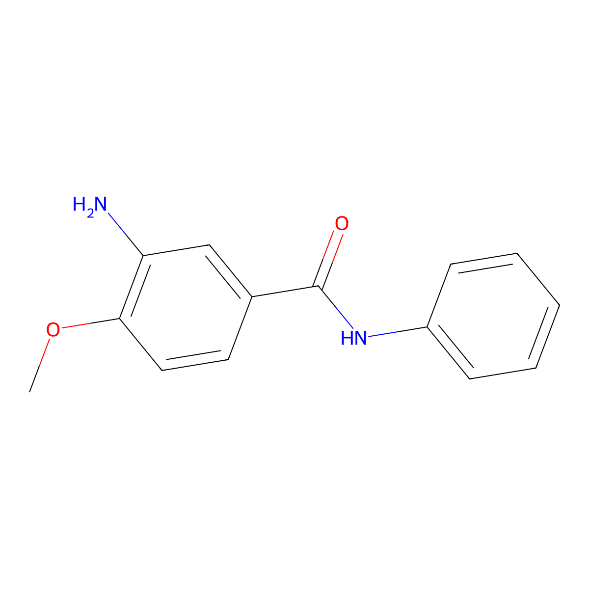 3-Amino-4-methoxybenzanilide molecular structure, CAS 120-35-4