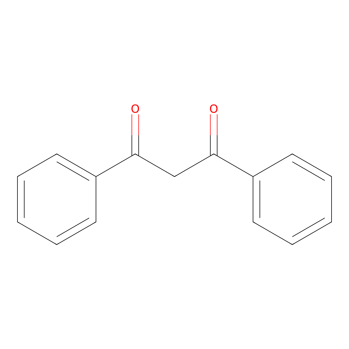 Dibenzoylmethane molecular structure, CAS 120-46-7