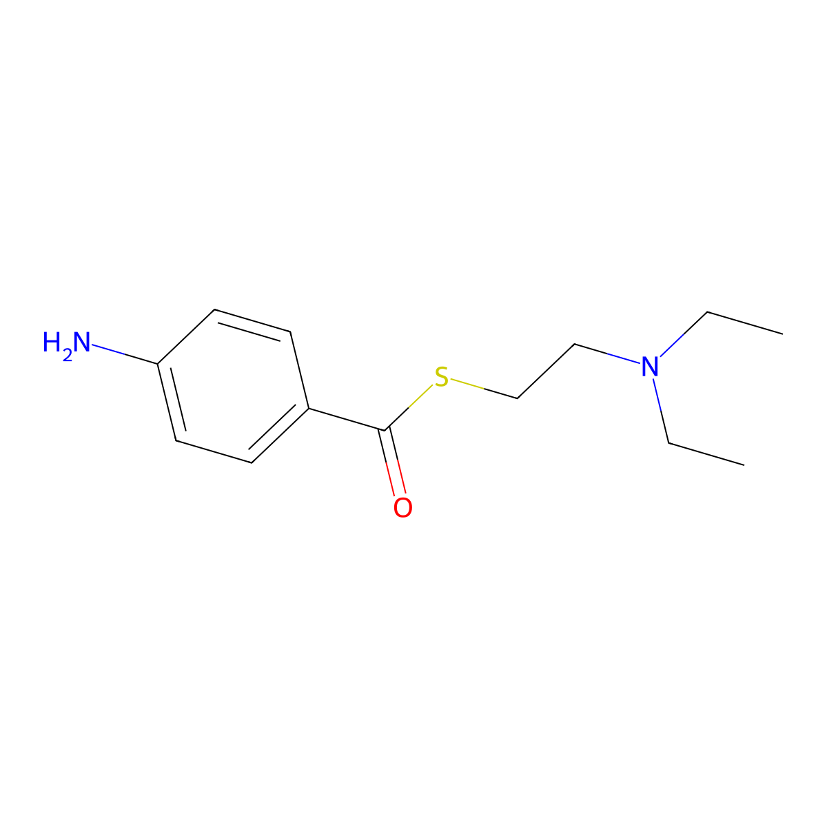 Thiocaine molecular structure, CAS 120-49-0