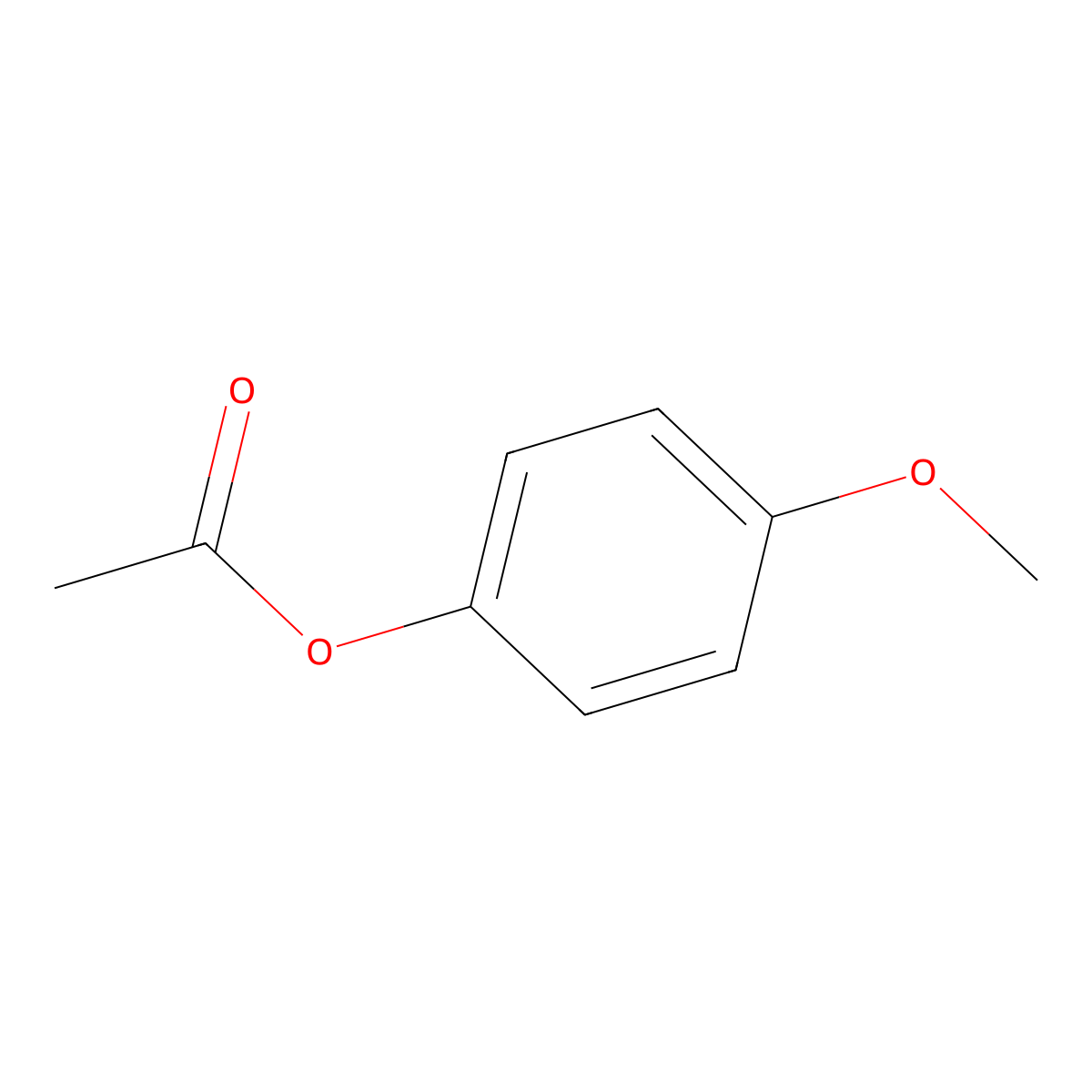 4-Methoxyphenyl acetate molecular structure, CAS 1200-06-2