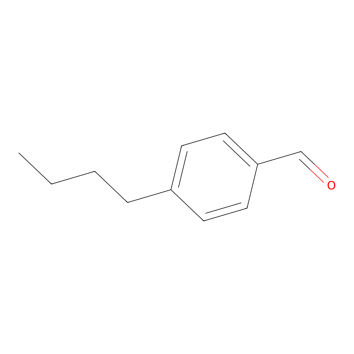 4-Butylbenzaldehyde molecular structure, CAS 1200-14-2