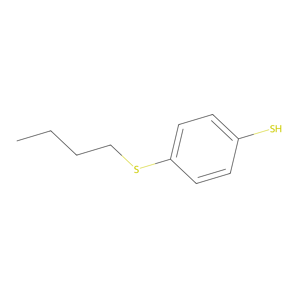 4-(n-Butylthio)thiophenol molecular structure, CAS 1200-17-5