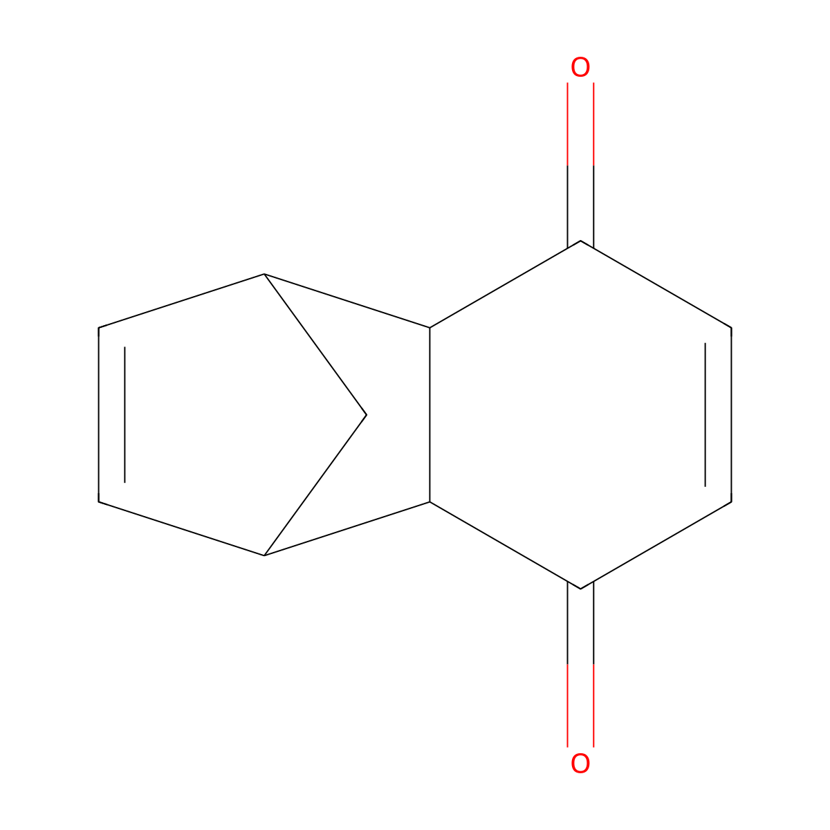 1,4-Methanonaphthalene-5,8-dione, 1,4,4a,8a-tetrahydro- molecular structure, CAS 1200-89-1
