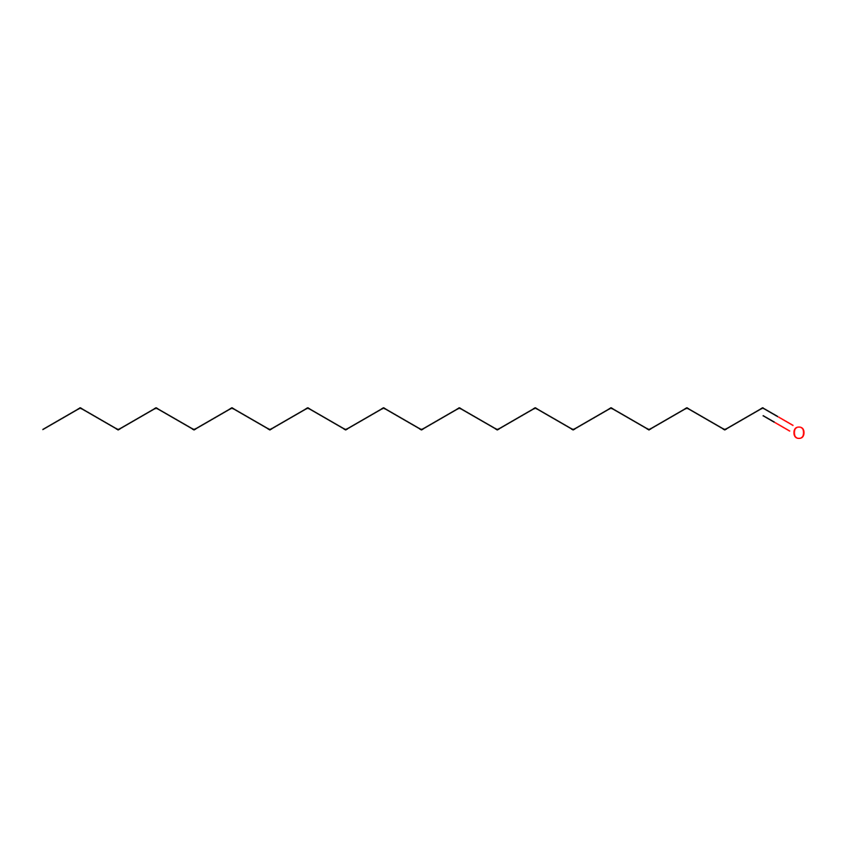 Eicosanal molecular structure, CAS 12001-36-4