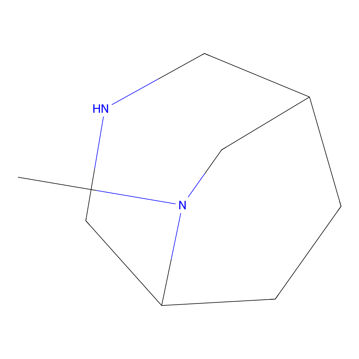 6-Methyl-3,6-diazabicyclo[3.2.2]nonane molecular structure, CAS 120011-61-2