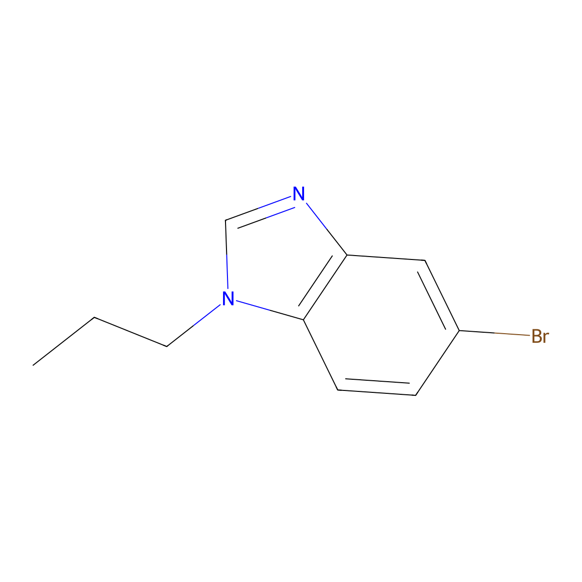 5-Bromo-1-propyl-benzoimidazole molecular structure, CAS 1200113-99-0