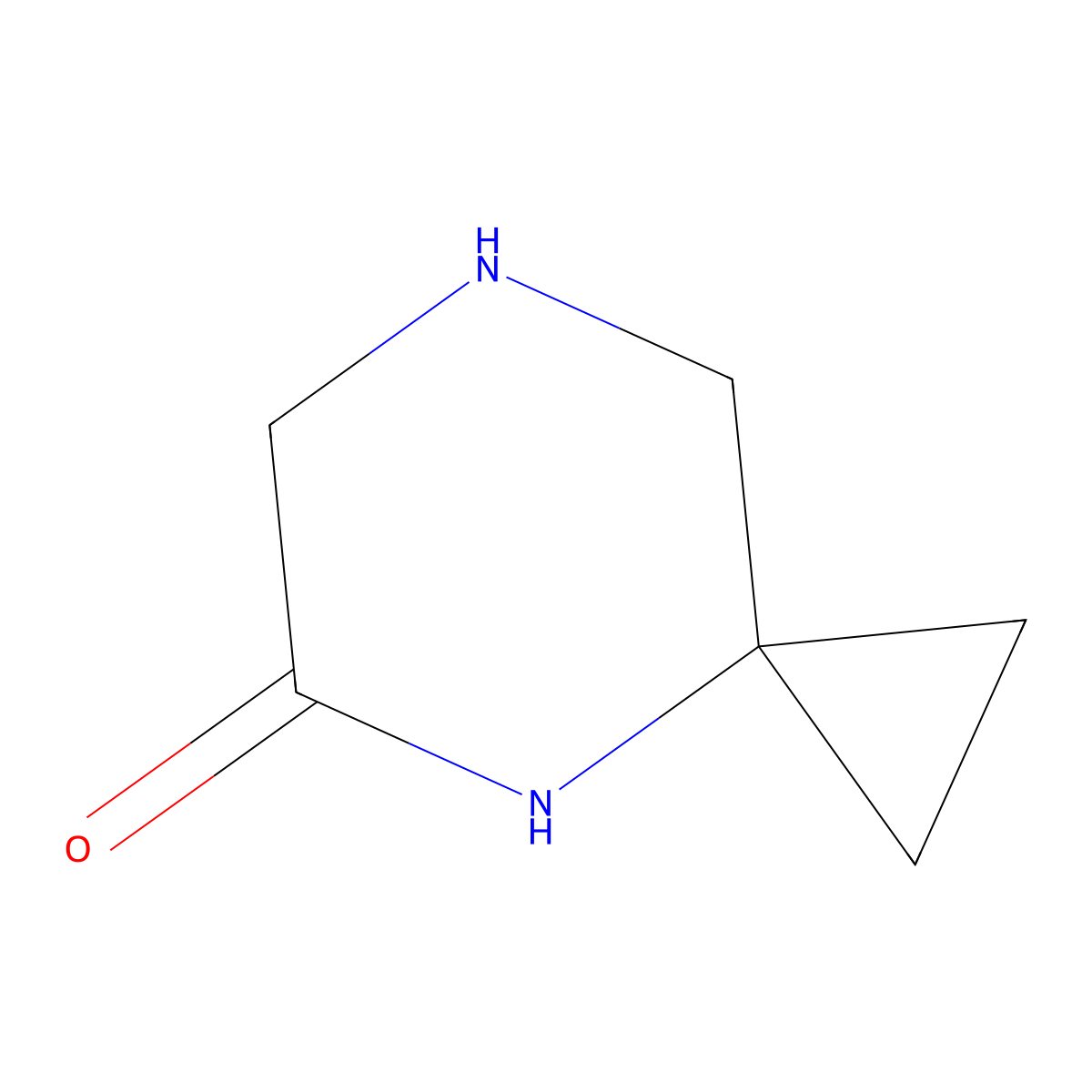 4,7-Diazaspiro[2.5]octan-5-one molecular structure, CAS 1200114-14-2