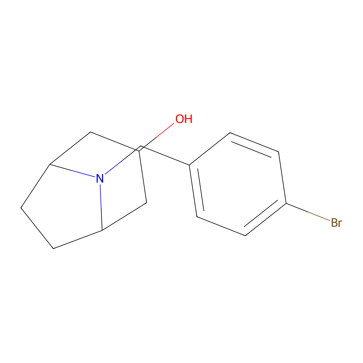 8-[(4-Bromophenyl)methyl]-8-azabicyclo[3.2.1]octan-3-ol molecular structure, CAS 1200131-62-9