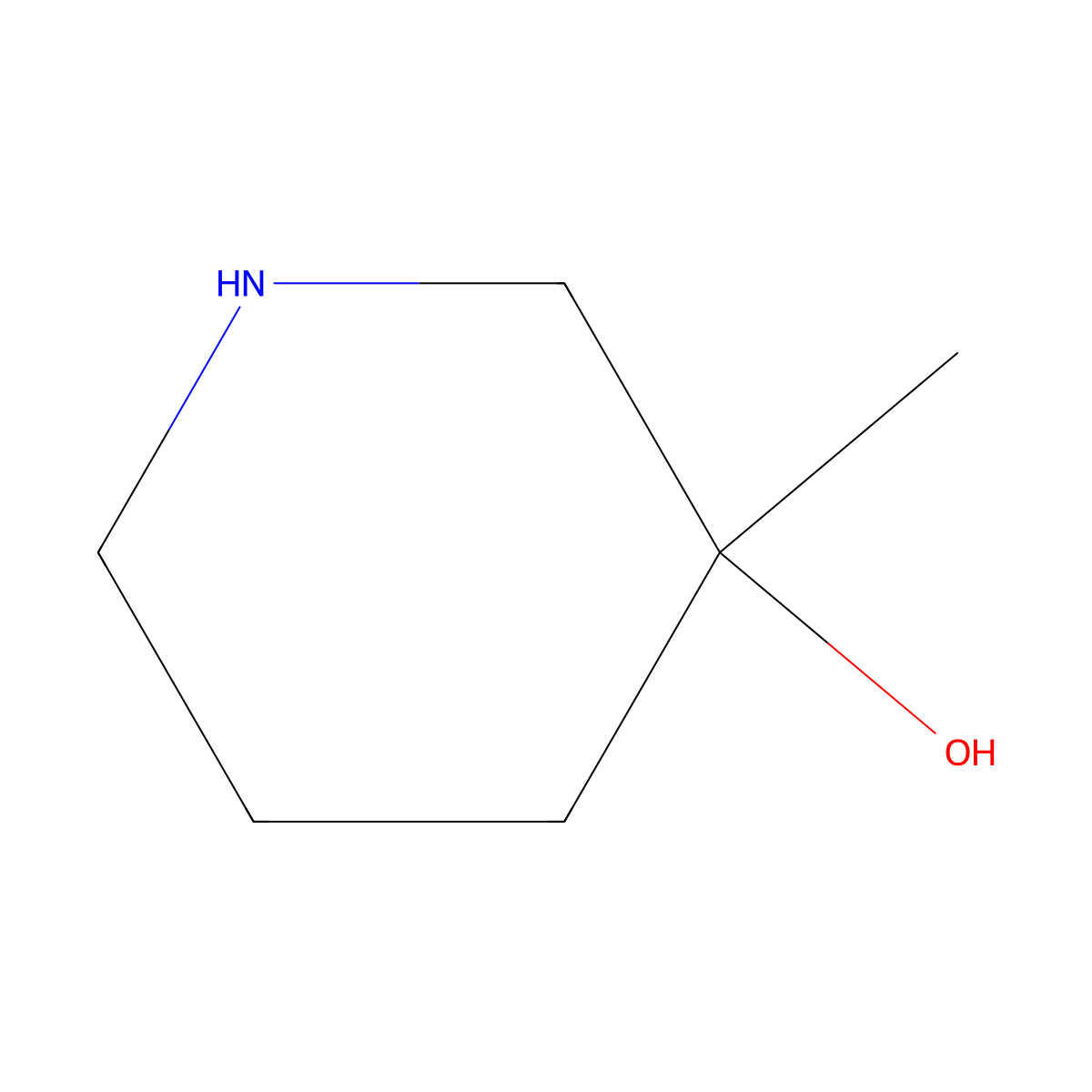 (3R)-3-Methylpiperidin-3-ol molecular structure, CAS 1200132-33-7