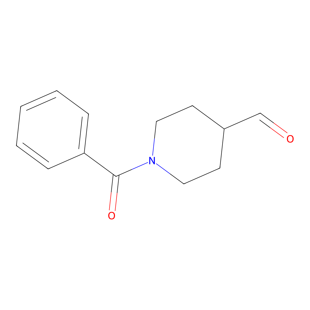 1-Benzoylpiperidine-4-carbaldehyde molecular structure, CAS 120014-29-1