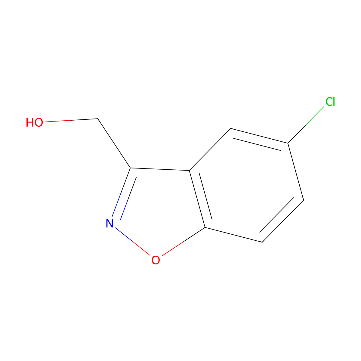 1,2-Benzisoxazole-3-methanol, 5-chloro- molecular structure, CAS 1200219-16-4