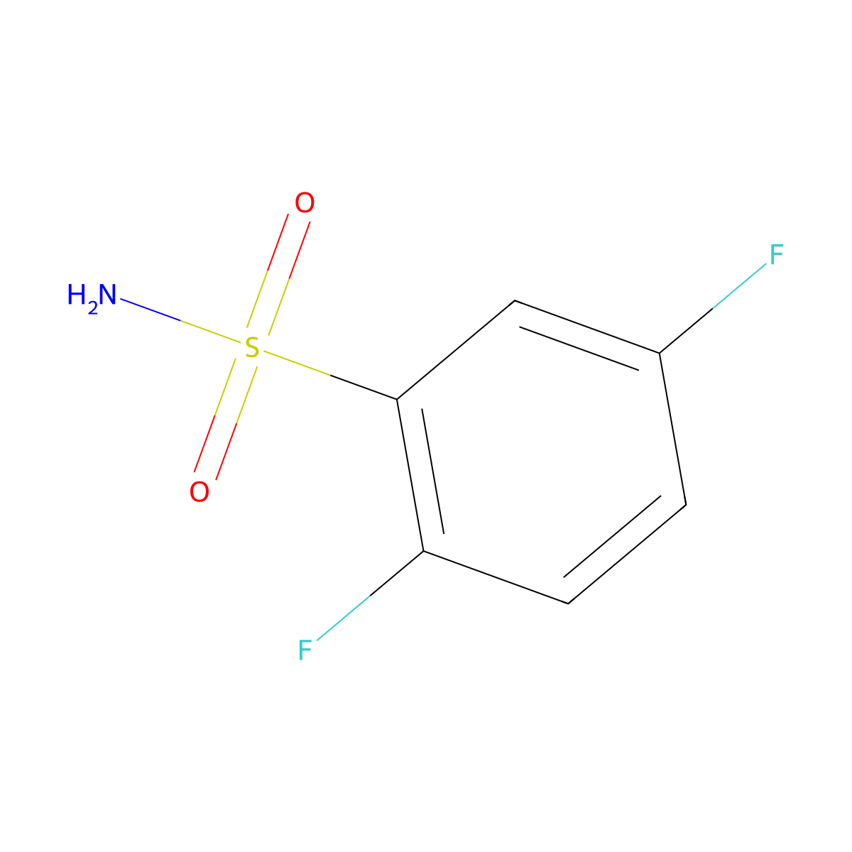 2,5-Difluorobenzenesulfonamide molecular structure, CAS 120022-63-1