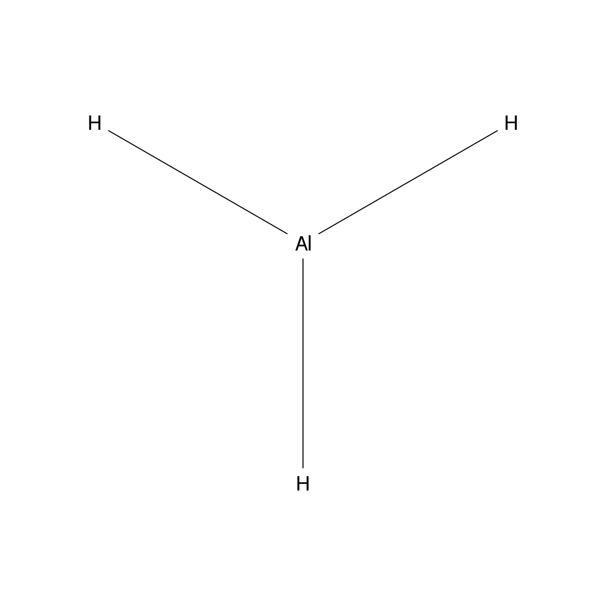 Aluminum hydride molecular structure, CAS 12003-64-4