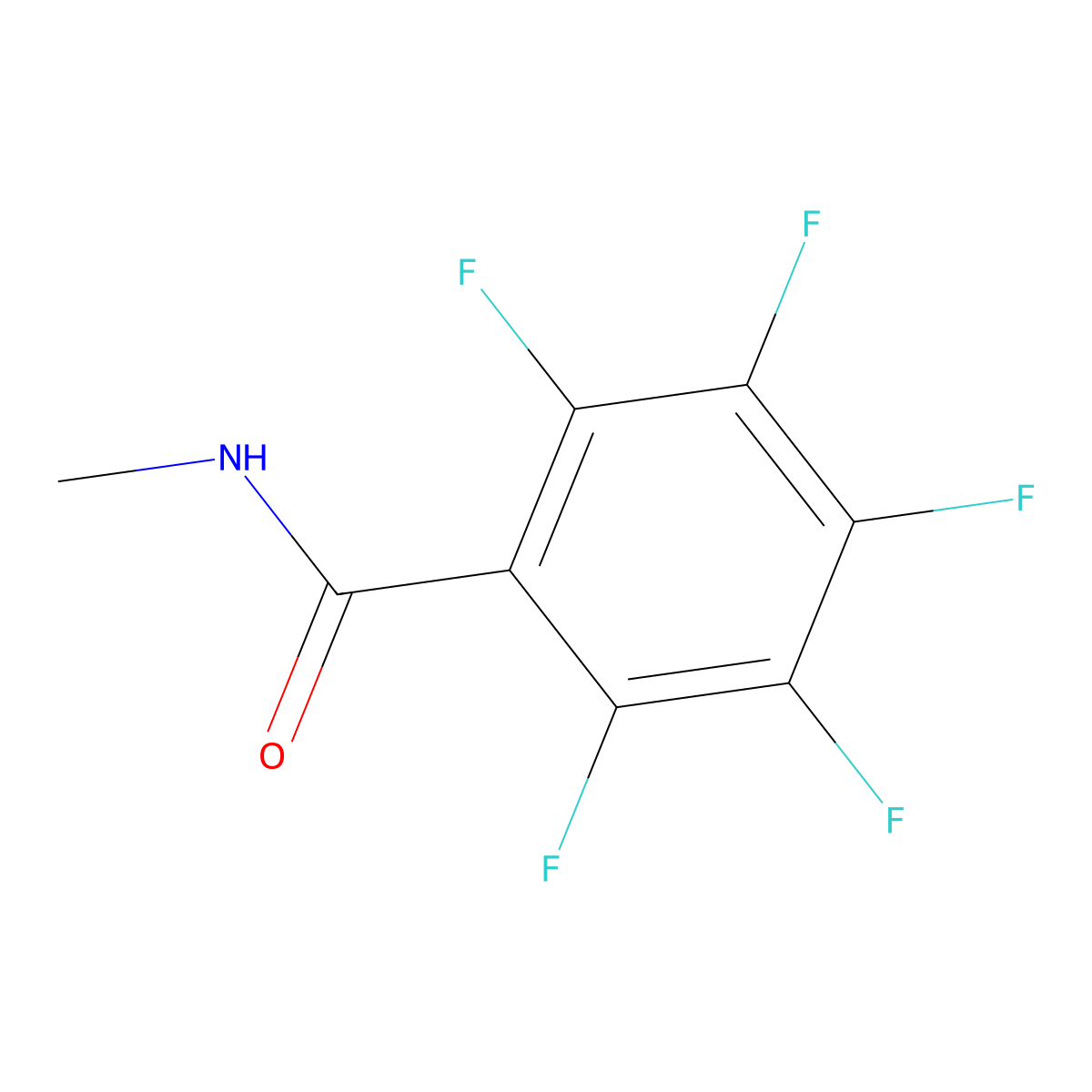 Benzamide, pentafluoro-N-methyl- molecular structure, CAS 120033-88-7