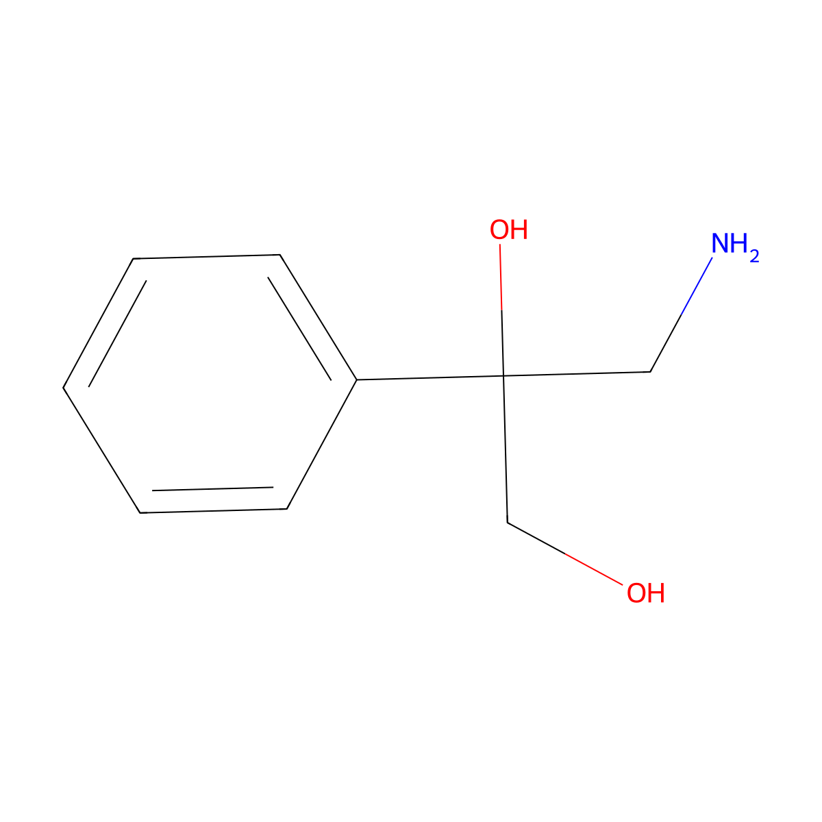 3-Amino-2-phenylpropane-1,2-diol molecular structure, CAS 120035-07-6