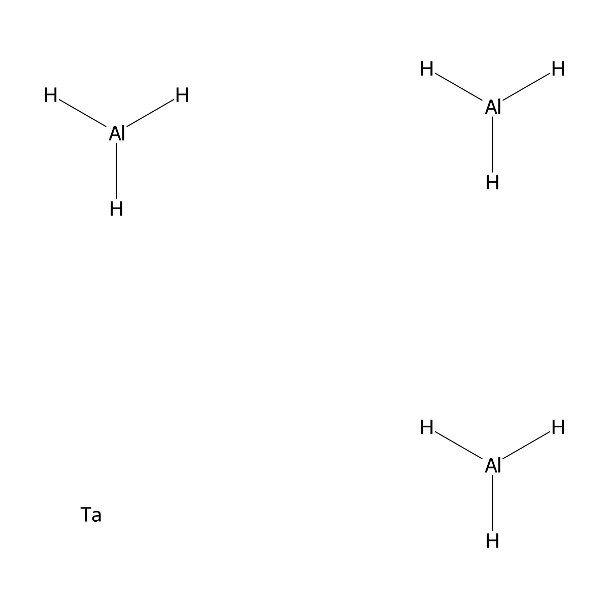 Aluminum, Compd. With Tantalum (3:1) molecular structure, CAS 12004-76-1