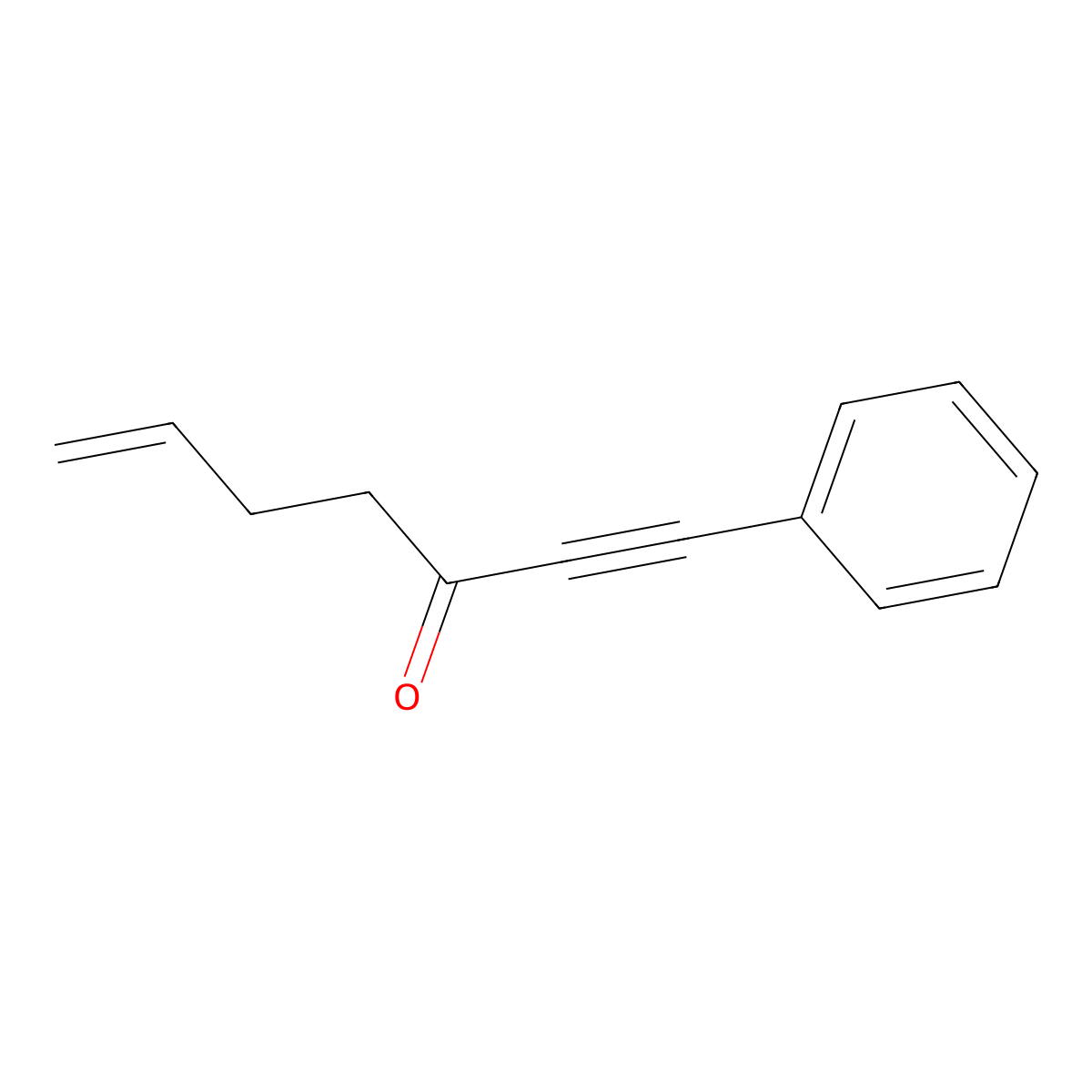 1-Phenyl-6-hepten-1-yn-3-one molecular structure, CAS 1200444-16-1