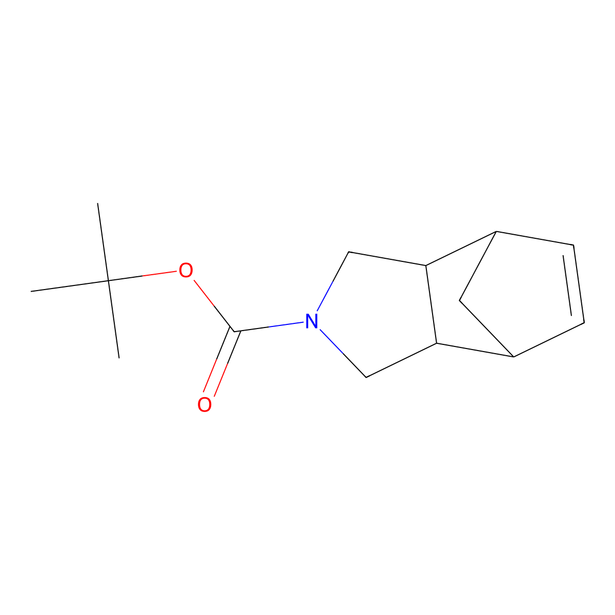 tert-butyl (1R,2S,6R,7S)-4-azatricyclo[5.2.1.0,2,6]dec-8-ene-4-carboxylate molecular structure, CAS 1200508-76-4