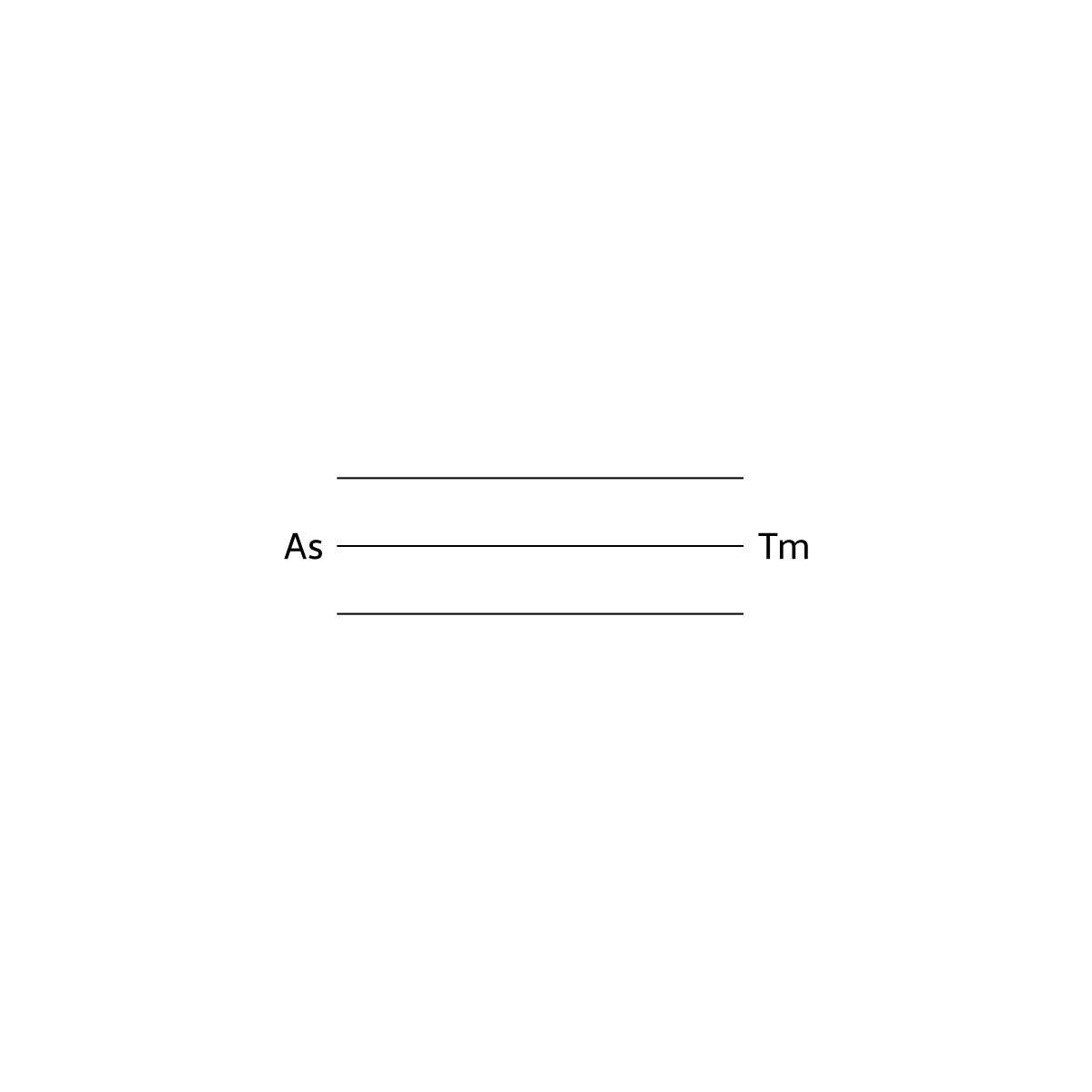 Thulium arsenide (TmAs) molecular structure, CAS 12006-10-9