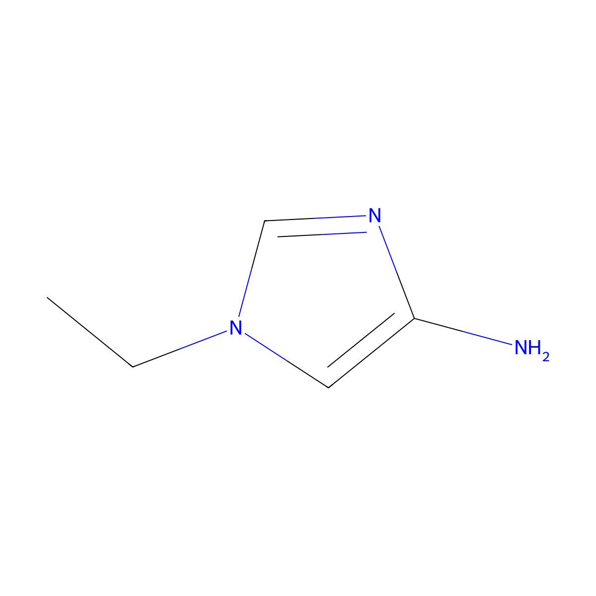 1-Ethyl-1H-imidazol-4-amine molecular structure, CAS 1200606-60-5