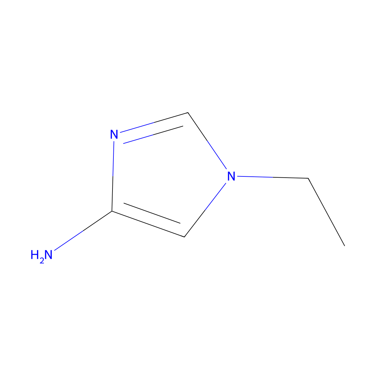 1-Ethyl-1H-imidazol-4-amine molecular structure, CAS 1200606-60-5