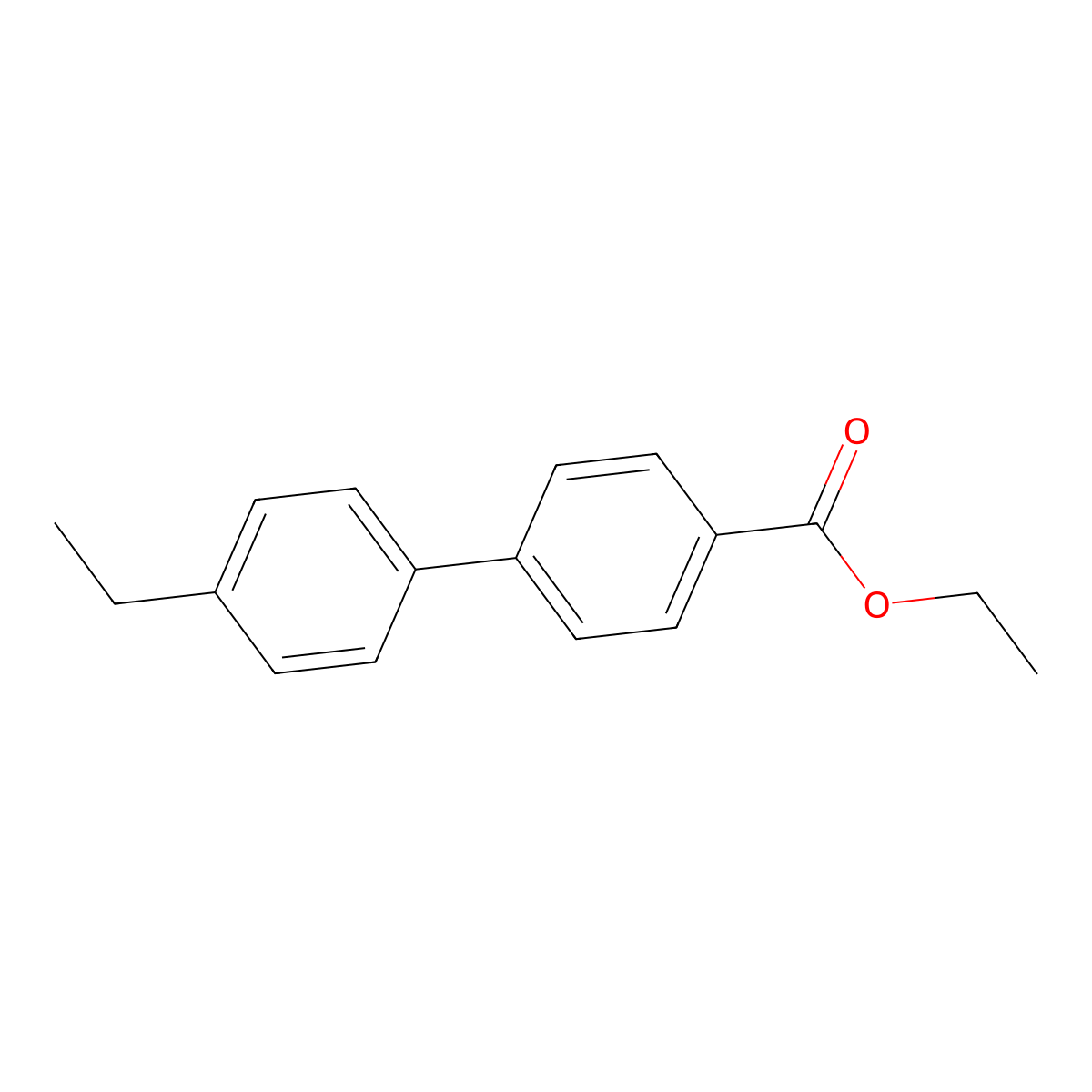Ethyl 4'-ethyl[1,1'-biphenyl]-4-carboxylate molecular structure, CAS 1200647-23-9