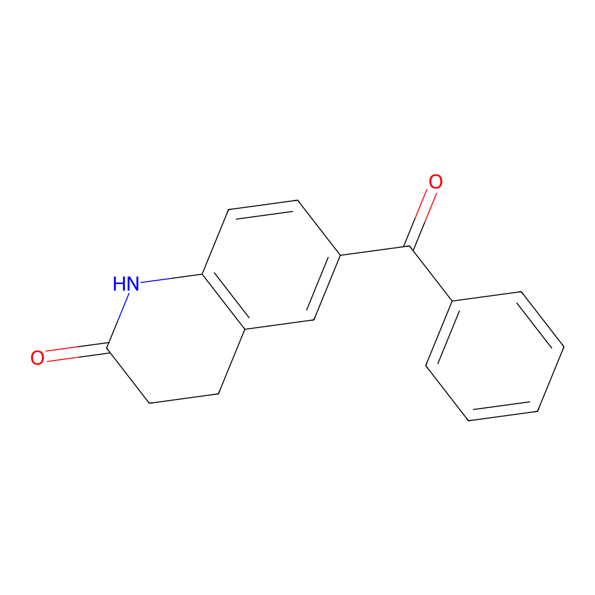 6-Benzoyl-1,2,3,4-tetrahydroquinolin-2-one molecular structure, CAS 120067-47-2