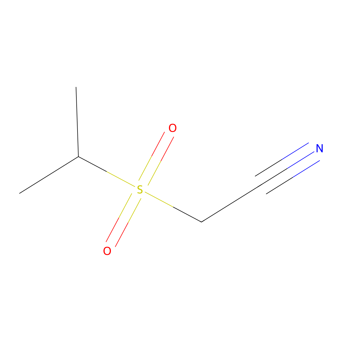 2-(Isopropylsulfonyl)acetonitrile molecular structure, CAS 120069-21-8