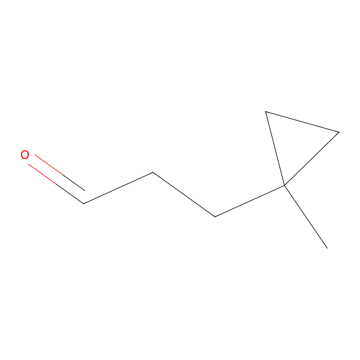 3-(1-Methylcyclopropyl)propanal molecular structure, CAS 120077-81-8